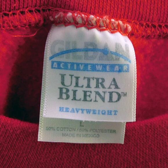 Vintage Staples Crewneck Sweatshirt Size L 90s Office Supply Red - Picture 2 of 6